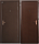Дверь Профи BMD (мет/мет), антик медь, 950*2050, правая